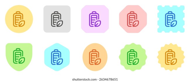 Editable green energy, battery, rechargeable vector icon. Environment, ecology, eco-friendly. Part of a big icon set family. Perfect for web and app interfaces, presentations, infographics, etc