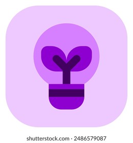 Editable green energy, lightbulb, electricity vector icon. Environment, ecology, eco-friendly. Part of a big icon set family. Perfect for web and app interfaces, presentations, infographics, etc