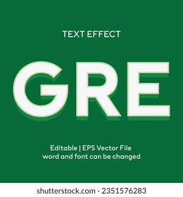 Editable Green text effect 3d text style effect mockup template