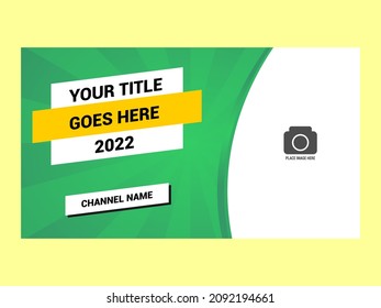 EDITABLE GREEN THUMBNAIL DESIGN TEMPLATE