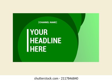 EDITABLE GREEN THUMBNAIL DESIGN TEMPLATE.