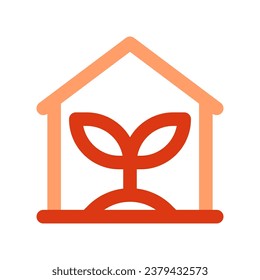 Editable greenhouse vector icon. Gardening, plant, building. Part of a big icon set family. Perfect for web and app interfaces, presentations, infographics, etc