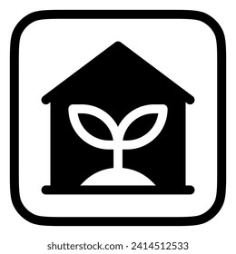 Editable greenhouse vector icon. Gardening, plant, building. Part of a big icon set family. Perfect for web and app interfaces, presentations, infographics, etc