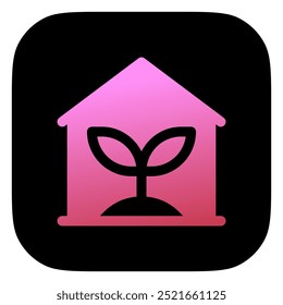 Editable greenhouse vector icon. Gardening, plant, building. Part of a big icon set family. Perfect for web and app interfaces, presentations, infographics, etc