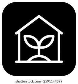 Editable greenhouse vector icon. Gardening, plant, building. Part of a big icon set family. Perfect for web and app interfaces, presentations, infographics, etc