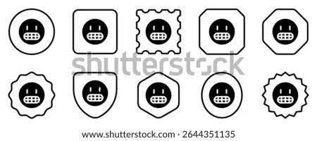 Editable grinning, grimacing face vector icon. Part of a big icon set family. Perfect for web and app interfaces, presentations, infographics, etc
