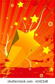 Editable grunge retro vector design