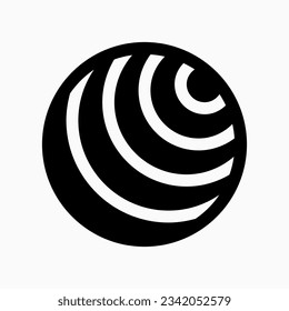 Icono de vector de bola de gimnasio editable. Parte de una familia de iconos grandes. Perfecto para interfaces web y de aplicaciones, presentaciones, infografías, etc