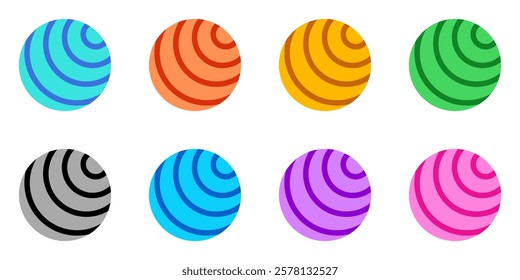 Editable gym ball vector icon. Part of a big icon set family. Perfect for web and app interfaces, presentations, infographics, etc