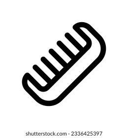 Icono de vector de peine de pelo editable. Barbería, estilo de vida, preparación. Parte de una familia de iconos grandes. Perfecto para interfaces web y de aplicaciones, presentaciones, infografías, etc