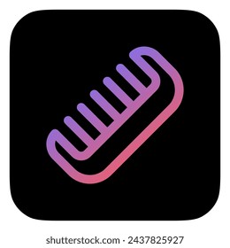 Editable hair comb vector icon. Barbershop, lifestyle, grooming. Part of a big icon set family. Perfect for web and app interfaces, presentations, infographics, etc
