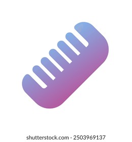 Bearbeitbares Kammvektor-Symbol. Friseurladen, Lifestyle, Pflege. Teil einer großen Ikone-Set-Familie. Perfekt für Web- und App-Schnittstellen, Präsentationen, Infografiken usw.