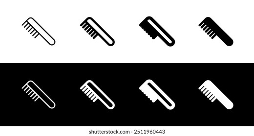 Editable hair comb vector icon. Cosmetics, makeup, skincare, beauty. Part of a big icon set family. Perfect for web and app interfaces, presentations, infographics, etc
