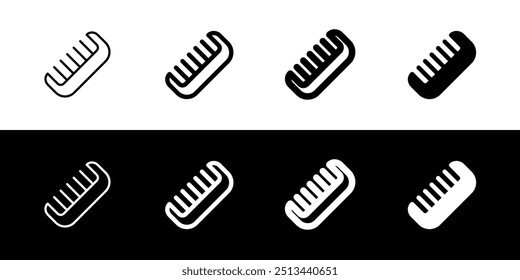 Editable hair comb vector icon. Barbershop, lifestyle, grooming. Part of a big icon set family. Perfect for web and app interfaces, presentations, infographics, etc