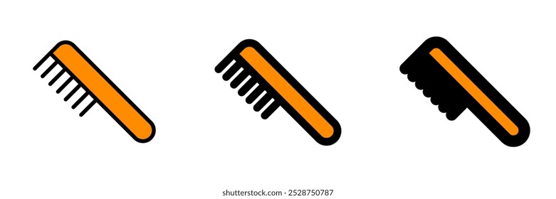 Editable hair comb vector icon. Cosmetics, makeup, skincare, beauty. Part of a big icon set family. Perfect for web and app interfaces, presentations, infographics, etc