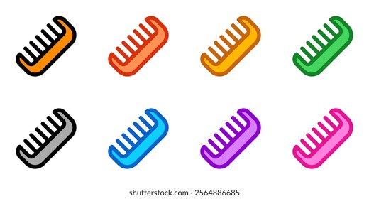 Editable hair comb vector icon. Barbershop, lifestyle, grooming. Part of a big icon set family. Perfect for web and app interfaces, presentations, infographics, etc