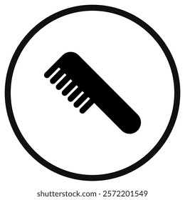 Editable hair comb vector icon. Cosmetics, makeup, skincare, beauty. Part of a big icon set family. Perfect for web and app interfaces, presentations, infographics, etc