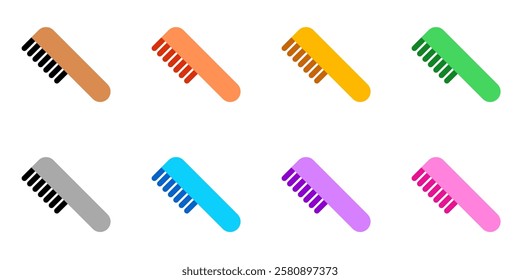 Editable hair comb vector icon. Cosmetics, makeup, skincare, beauty. Part of a big icon set family. Perfect for web and app interfaces, presentations, infographics, etc