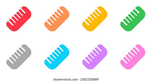 Editable hair comb vector icon. Barbershop, lifestyle, grooming. Part of a big icon set family. Perfect for web and app interfaces, presentations, infographics, etc