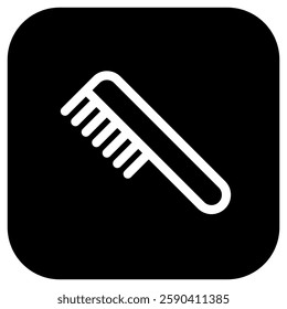 Editable hair comb vector icon. Cosmetics, makeup, skincare, beauty. Part of a big icon set family. Perfect for web and app interfaces, presentations, infographics, etc