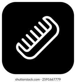 Editable hair comb vector icon. Barbershop, lifestyle, grooming. Part of a big icon set family. Perfect for web and app interfaces, presentations, infographics, etc