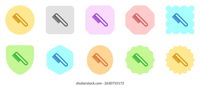 Editable hair comb vector icon. Cosmetics, makeup, skincare, beauty. Part of a big icon set family. Perfect for web and app interfaces, presentations, infographics, etc