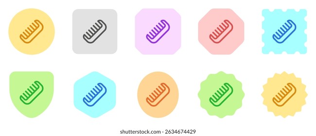 Editable hair comb vector icon. Barbershop, lifestyle, grooming. Part of a big icon set family. Perfect for web and app interfaces, presentations, infographics, etc