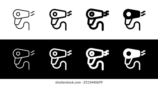 Editable hair dryer vector icon. Barbershop, lifestyle, grooming. Part of a big icon set family. Perfect for web and app interfaces, presentations, infographics, etc