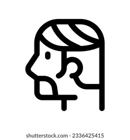 Editable hair style vector icon. Barbershop, lifestyle, grooming. Part of a big icon set family. Perfect for web and app interfaces, presentations, infographics, etc