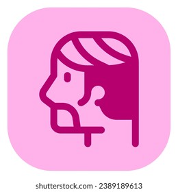 Icono de vector de estilo de cabello editable. Barbería, estilo de vida, preparación. Parte de una familia de iconos grandes. Perfecto para interfaces web y de aplicaciones, presentaciones, infografías, etc