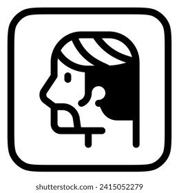 Editable hair style vector icon. Barbershop, lifestyle, grooming. Part of a big icon set family. Perfect for web and app interfaces, presentations, infographics, etc