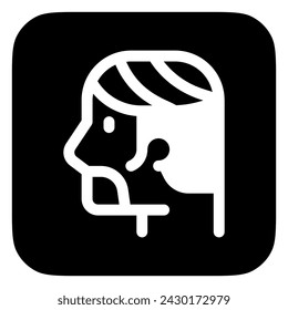 Editable hair style vector icon. Barbershop, lifestyle, grooming. Part of a big icon set family. Perfect for web and app interfaces, presentations, infographics, etc