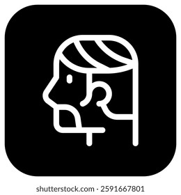 Editable hair style vector icon. Barbershop, lifestyle, grooming. Part of a big icon set family. Perfect for web and app interfaces, presentations, infographics, etc