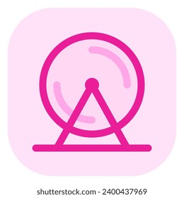 Editable hamster wheel vector icon. Veterinary, animal, pet care, pet shop. Part of a big icon set family. Perfect for web and app interfaces, presentations, infographics, etc