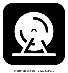 Editable hamster wheel vector icon. Veterinary, animal, pet care, pet shop. Part of a big icon set family. Perfect for web and app interfaces, presentations, infographics, etc
