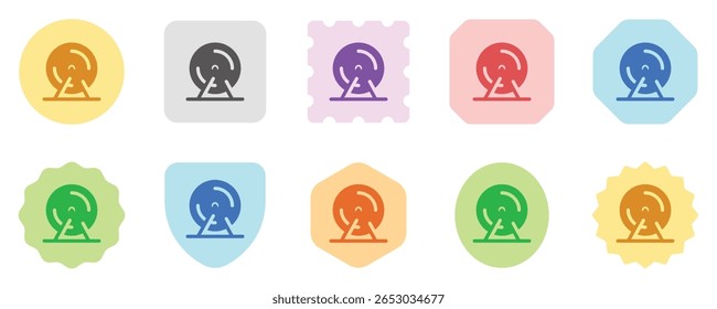 Editable hamster wheel vector icon. Veterinary, animal, pet care, pet shop. Part of a big icon set family. Perfect for web and app interfaces, presentations, infographics, etc