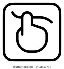 Editable hand gesture touch vector icon. Part of a big icon set family. Perfect for web and app interfaces, presentations, infographics, etc