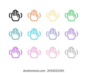 Editable hand gesture wave vector icon. Part of a big icon set family. Perfect for web and app interfaces, presentations, infographics, etc