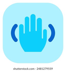 Editable hand gesture wave vector icon. Part of a big icon set family. Perfect for web and app interfaces, presentations, infographics, etc
