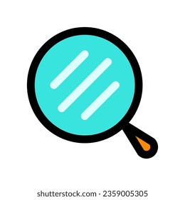 Editable hand mirror vector icon. Cosmetics, makeup, skincare, beauty. Part of a big icon set family. Perfect for web and app interfaces, presentations, infographics, etc