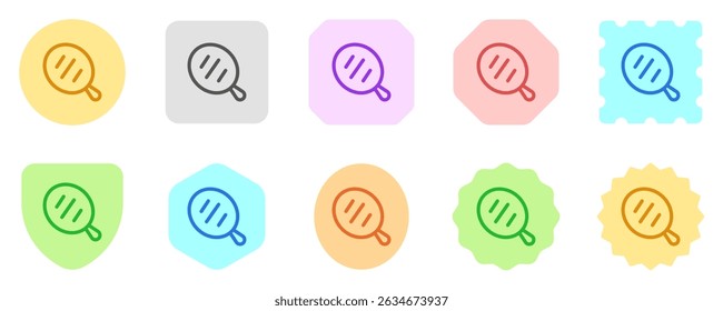 Editable hand mirror vector icon. Barbershop, lifestyle, grooming. Part of a big icon set family. Perfect for web and app interfaces, presentations, infographics, etc
