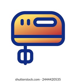 Editable hand mixer vector icon. Bakery, cooking, appliances, kitchenware, food. Part of a big icon set family. Perfect for web and app interfaces, presentations, infographics, etc