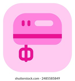 Editable hand mixer vector icon. Bakery, cooking, appliances, kitchenware, food. Part of a big icon set family. Perfect for web and app interfaces, presentations, infographics, etc