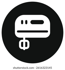 Editable hand mixer vector icon. Bakery, cooking, appliances, kitchenware, food. Part of a big icon set family. Perfect for web and app interfaces, presentations, infographics, etc