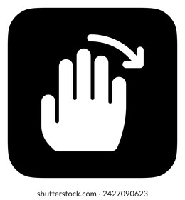 Editable hand swipe left vector icon. Part of a big icon set family. Perfect for web and app interfaces, presentations, infographics, etc