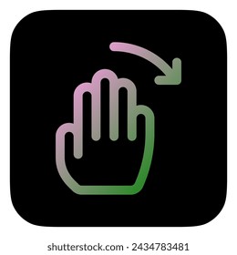 Editable hand swipe left vector icon. Part of a big icon set family. Perfect for web and app interfaces, presentations, infographics, etc