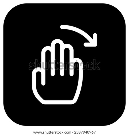 Editable hand swipe left vector icon. Part of a big icon set family. Perfect for web and app interfaces, presentations, infographics, etc