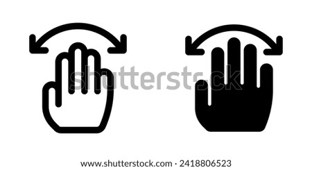 Editable hand swipe vector icon. Part of a big icon set family. Perfect for web and app interfaces, presentations, infographics, etc