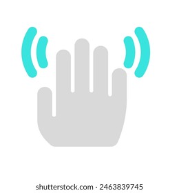 Editable hand wave vector icon. Part of a big icon set family. Perfect for web and app interfaces, presentations, infographics, etc