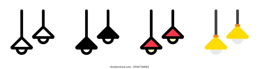 Editable hanging lamp vector icon. Part of a big icon set family. Perfect for web and app interfaces, presentations, infographics, etc